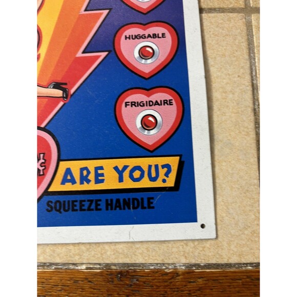 1991 Betty Boop Love Meter Metal Sign ~ How Hot Are You? 16"x12.5" (Mint!) - Picture 6 of 6